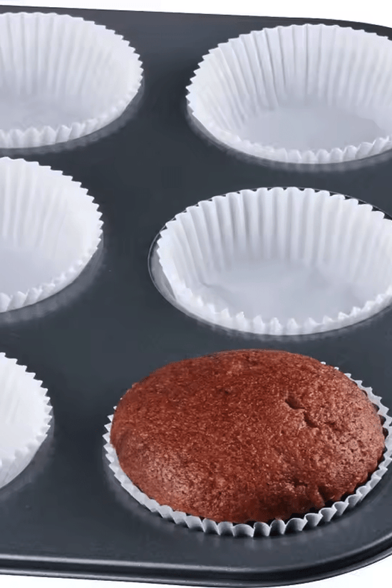 Standard White Cupcake Muffin Baking Liners - B35*H25mm - TEM IMPORTS™