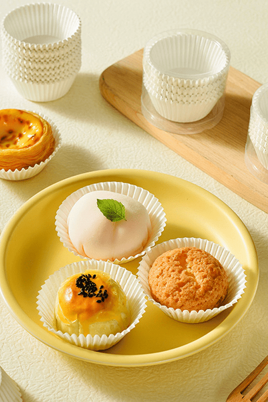 Standard White Cupcake Muffin Baking Liners - B35*H25mm - TEM IMPORTS™