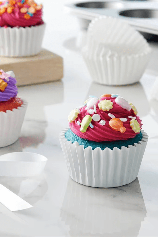 Standard White Cupcake Muffin Baking Liners - B50*H35mm - TEM IMPORTS™
