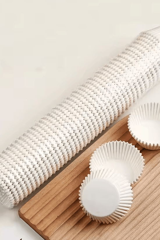 Standard White Cupcake Muffin Baking Liners - B50*H35mm - TEM IMPORTS™