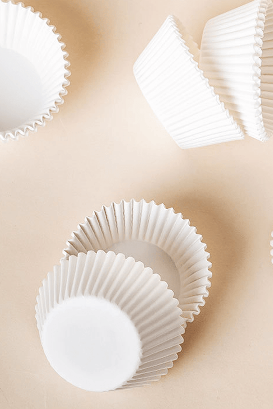 Standard White Cupcake Muffin Baking Liners - B50*H35mm - TEM IMPORTS™