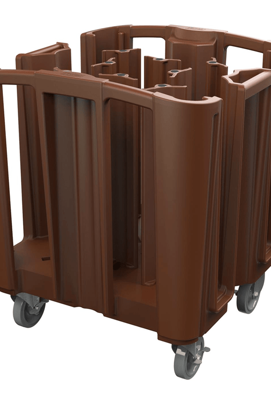 TRUST Commercial® Adjustable Plate Cart - Brown - TEM IMPORTS™