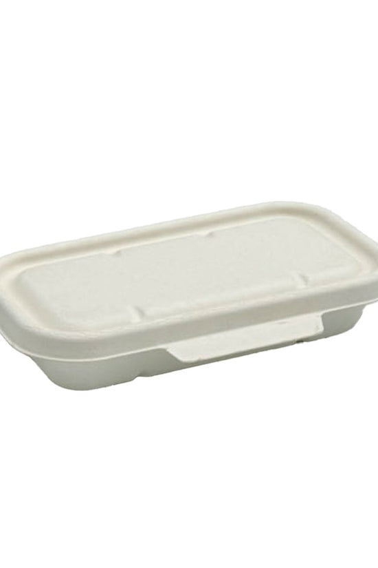 White Sugarcane Rectangular Lid Suits 700/900mL Trays - TEM IMPORTS™