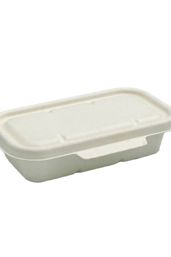 White Sugarcane Rectangular Lid Suits 700/900mL Trays - TEM IMPORTS™