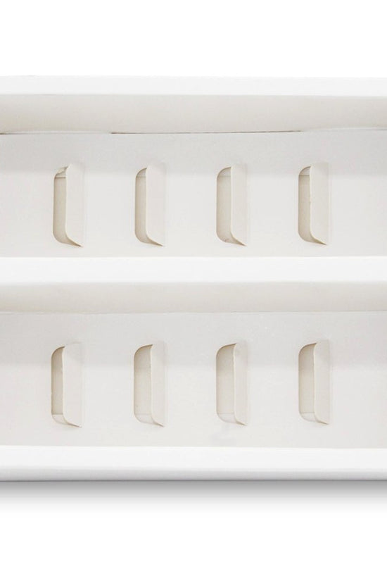 10 Macaron White & Gold Frame Paper Box Window - TEM IMPORTS™