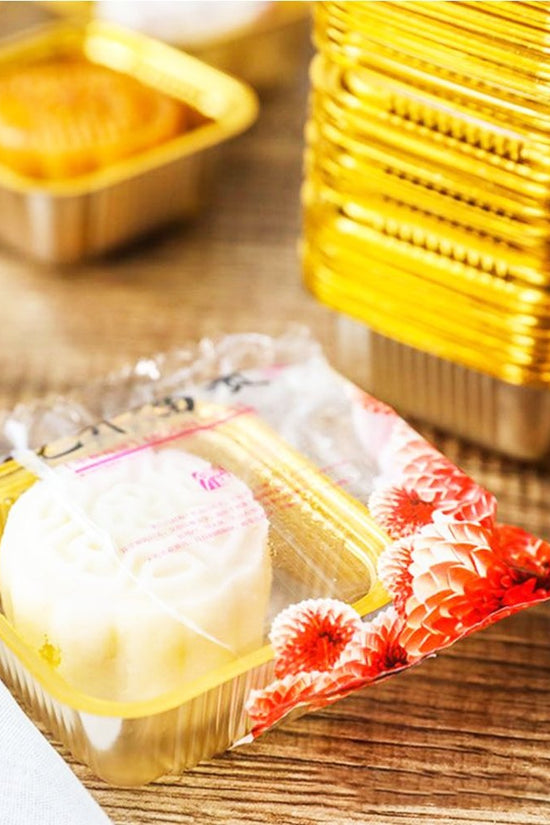 100g Square Gold Moon Cake Tray - Pk100 - TEM IMPORTS™