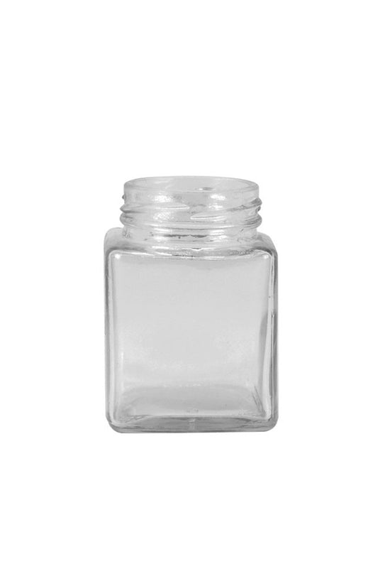 100mL Square Glass Jar With Metal Twist Lid - TEM IMPORTS™