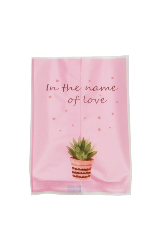 100x70mm Heat Seal Nougat Bags -Pk100-Cactus - TEM IMPORTS™