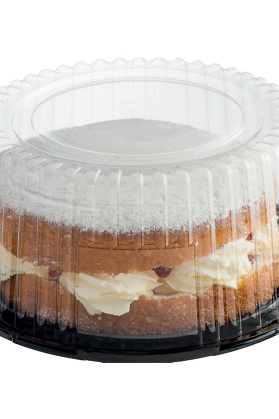 Large Cake Clearview Dome Lid Container - Black Base - TEM IMPORTS™