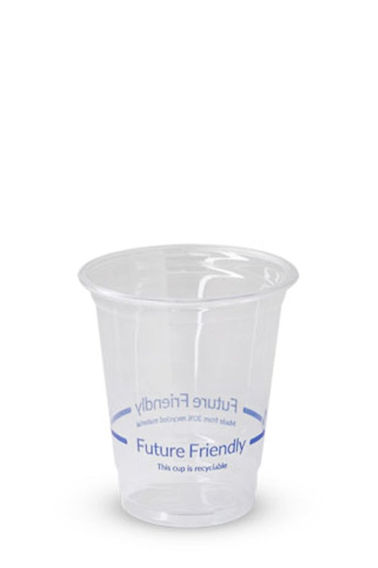 10oz/295mL (D/78mm) Clear RPET Cold Cup - Future Friendly Prints - TEM IMPORTS™
