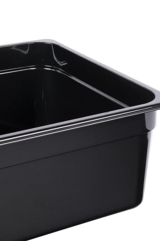 1/1 Size Steam Pan Polycarbonate Black - 18.0L - TEM IMPORTS™