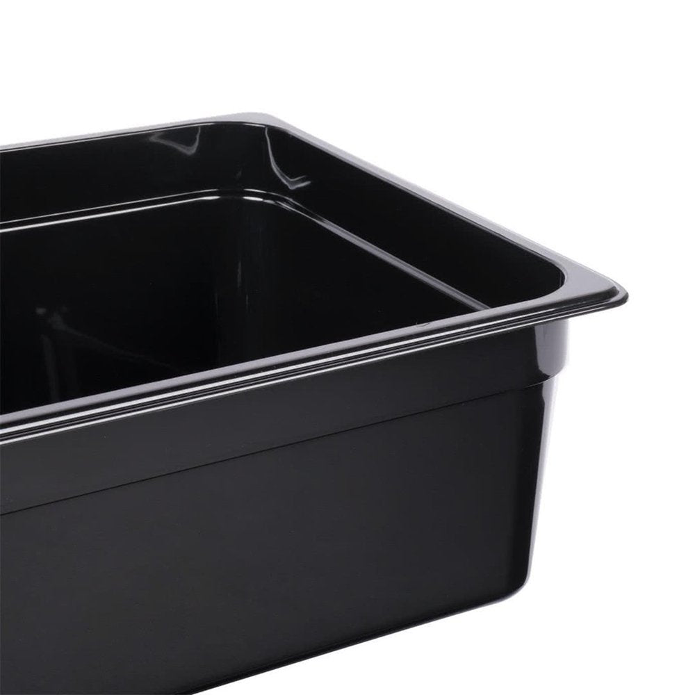 1/1 Size Steam Pan Polycarbonate Black - 18.0L - TEM IMPORTS™