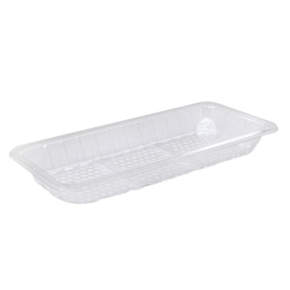 11x5" Clear LiquiLock RPET Produce / Meat Tray