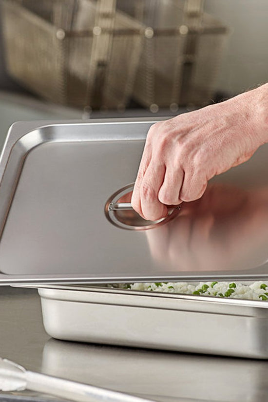 1/2 Size Stainless Steel Lid To Suit Gastronorm Food Pans - TEM IMPORTS™