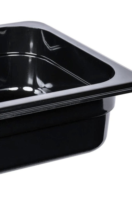 1/3 Size Steam Pan Polycarbonate Black - 11.5L - TEM IMPORTS™