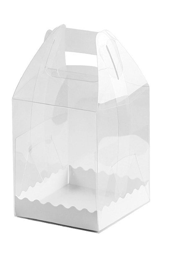 130x130x180 Tall Square Transparent Box With Handle - TEM IMPORTS™