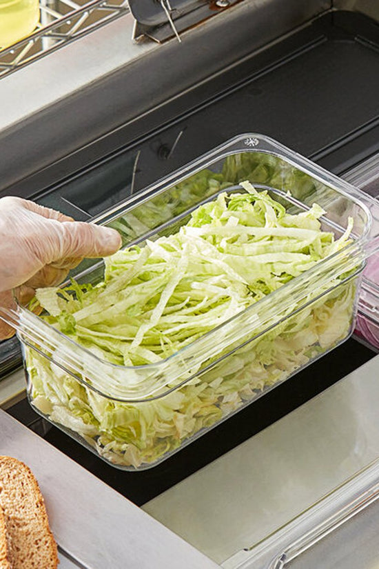 1/4 Size Clear Polycarbonate Food Pan - 2.5L - TEM IMPORTS™