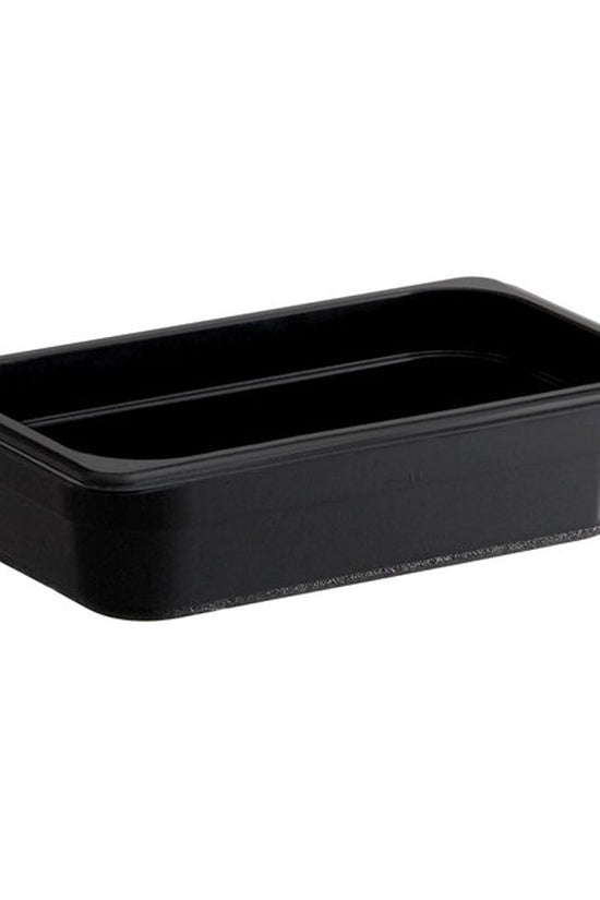 1/4 Size Standard Polycarbonate Black Food Pan - 65mm