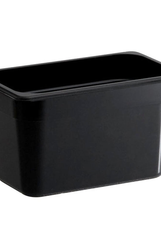 1/4 Size Steam Pan Polycarbonate Black - 150mm