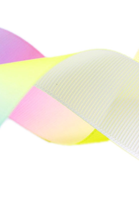 15mm Pastel Gradient Rainbow Grosgrain Ribbon - TEM IMPORTS™