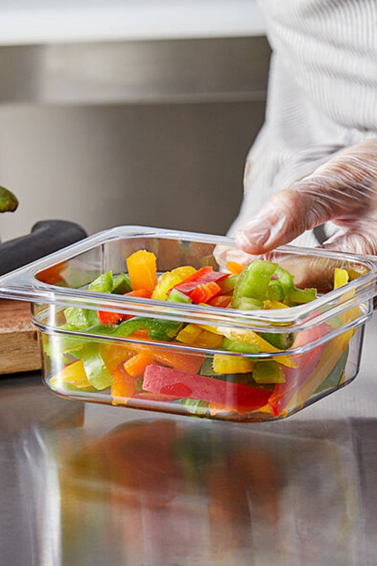 1/6 Size Clear Polycarbonate Food Pan - 1.0L - TEM IMPORTS™