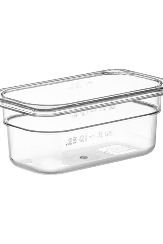 1/9 Size Clear Polycarbonate Food Pan - 65mm - TEM IMPORTS™