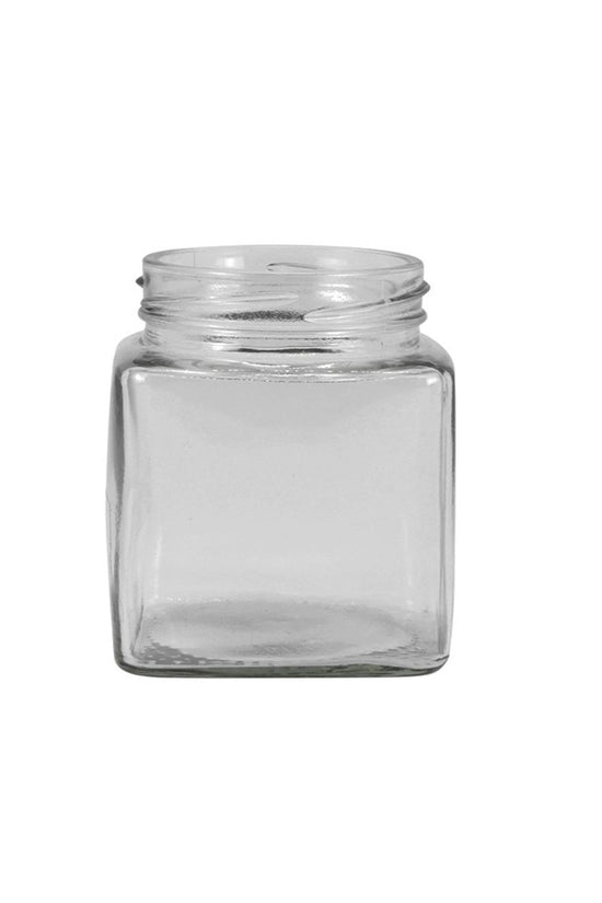 200mL Square Glass Jar With Metal Twist Lid - TEM IMPORTS™