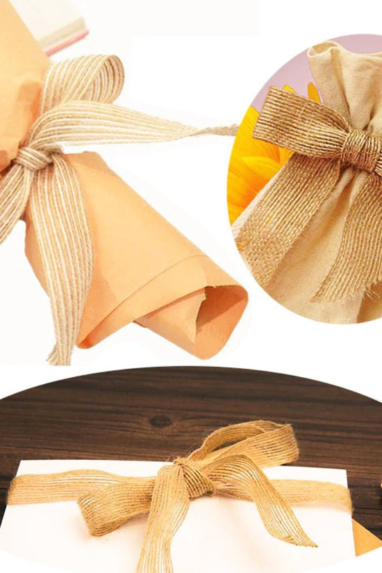 25mm Band Jute Hessian Burlap Ribbon - 50m - TEM IMPORTS™