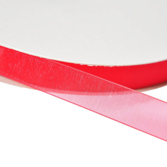 25mm Organza Red - Woven Edge - TEM IMPORTS™