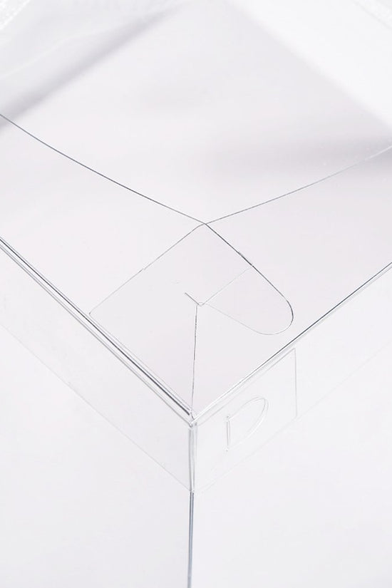 26x26x32 Clear Square Cake Box - Gold - TEM IMPORTS™