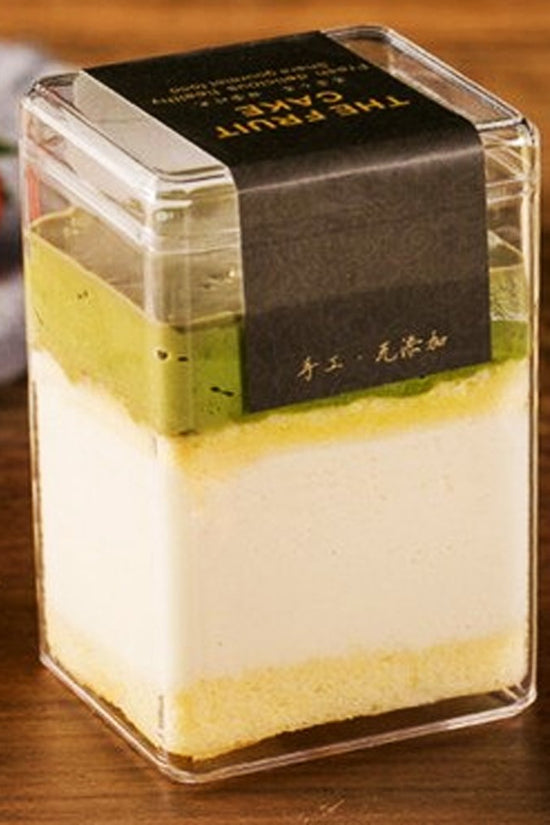 280mL Clear Tall Cube Container With Hard Lid - TEM IMPORTS™