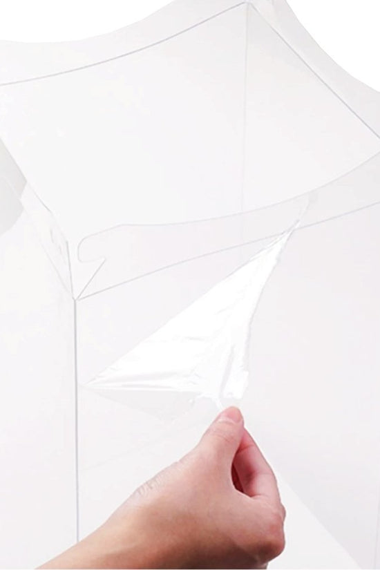 31x31x45 Transparent Square Box With Clear Lid - TEM IMPORTS™