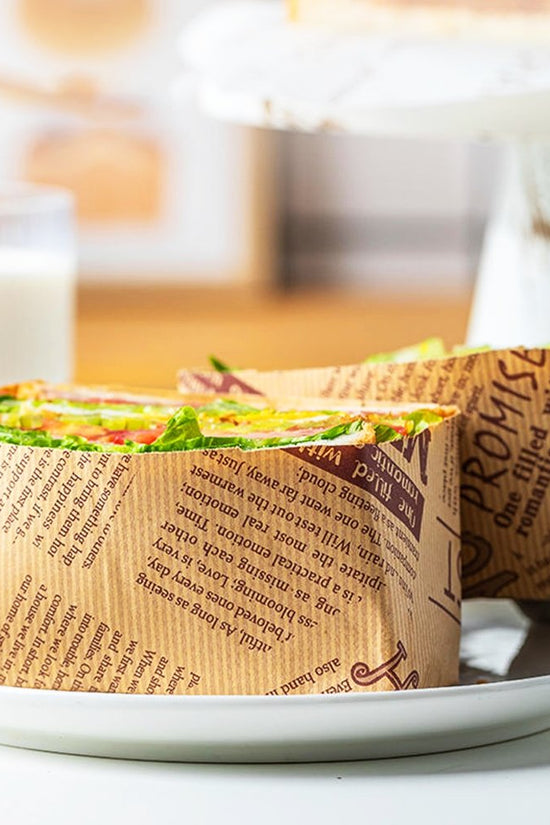 38x28 Food Wrapping Paper - Old newspaper - Pk100 - TEM IMPORTS™