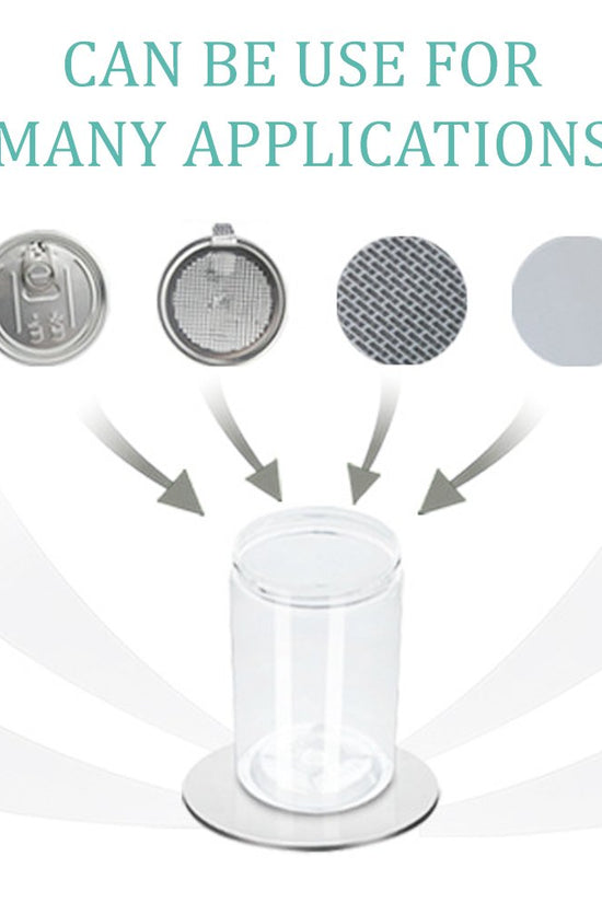 400mL/89mm Neck Straight Sided Plastic Jar With Plastic Lid - TEM IMPORTS™
