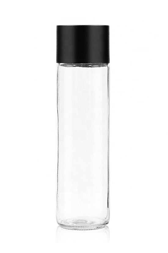 500mL Round Glass Bottles With Black Cap - TEM IMPORTS™