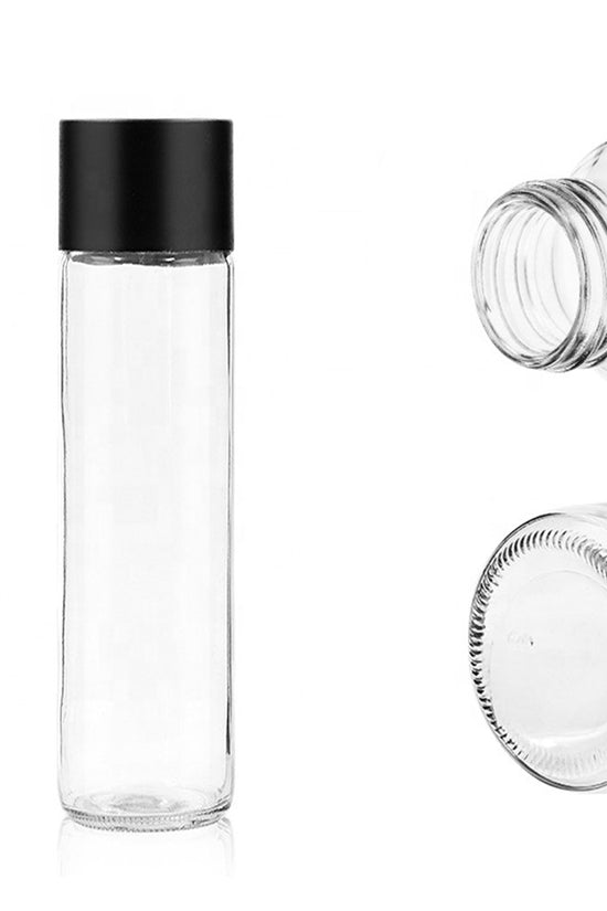 500mL Round Glass Bottles With Black Cap - TEM IMPORTS™