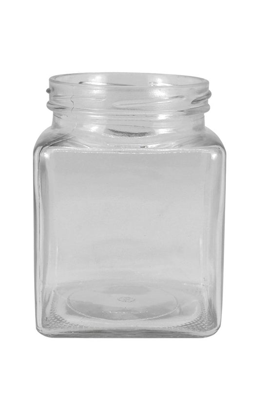 500mL Square Glass Jar With Metal Twist Lid - TEM IMPORTS™