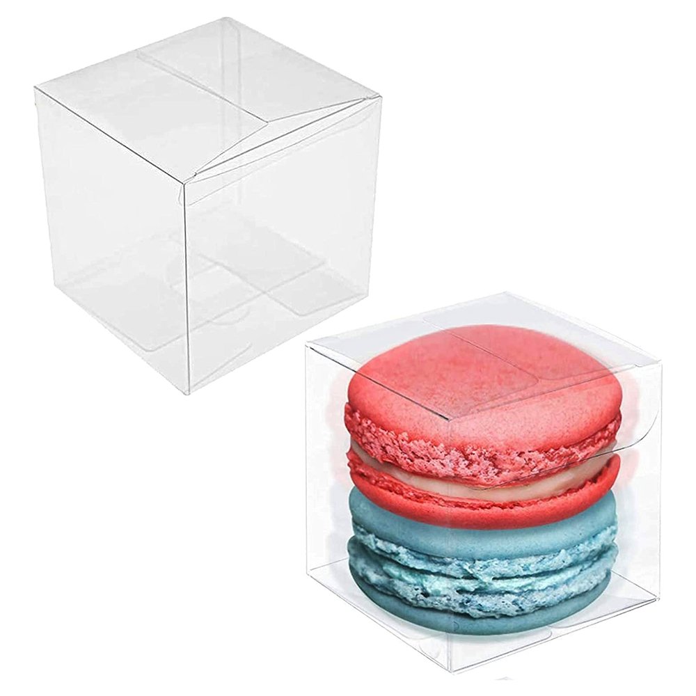 Transparent PVC Cube Box - 50x50mm - TEM IMPORTS™