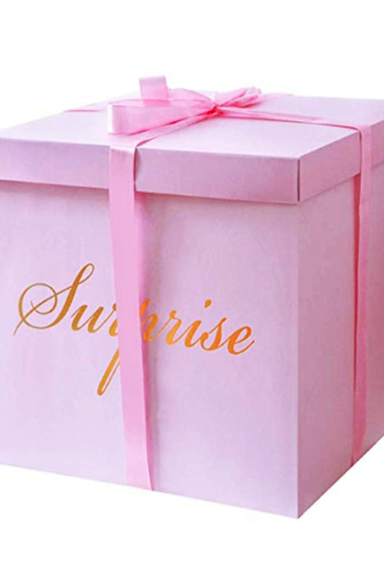 50x50x50 Big Surprise Box With Ribbon - TEM IMPORTS™
