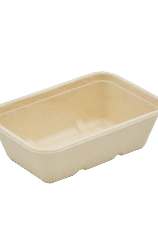 650mL Natural Sugarcane Rectangular Container 
