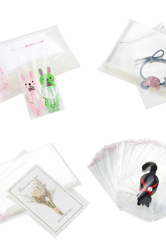 70x70mm Clear Self Adhesive Sealing Bag - Pk100 - TEM IMPORTS™