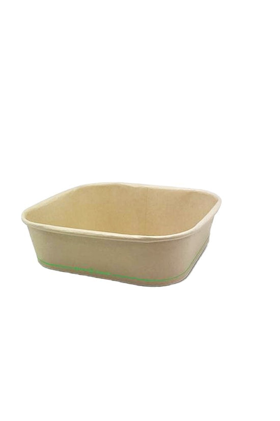 750mL Bamboo Paper Square Container - 300/CTN