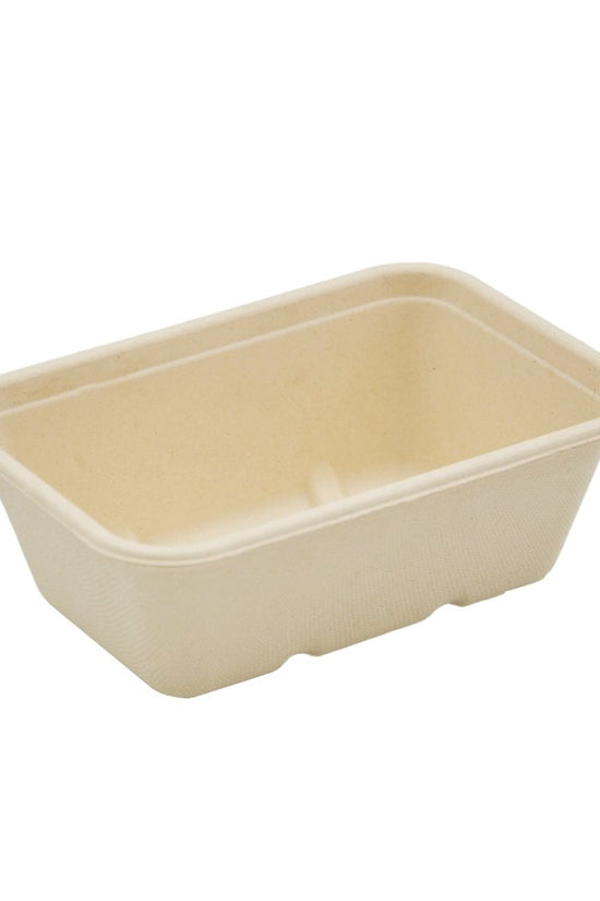 750mL Natural Sugarcane Rectangular Container - TEM IMPORTS™