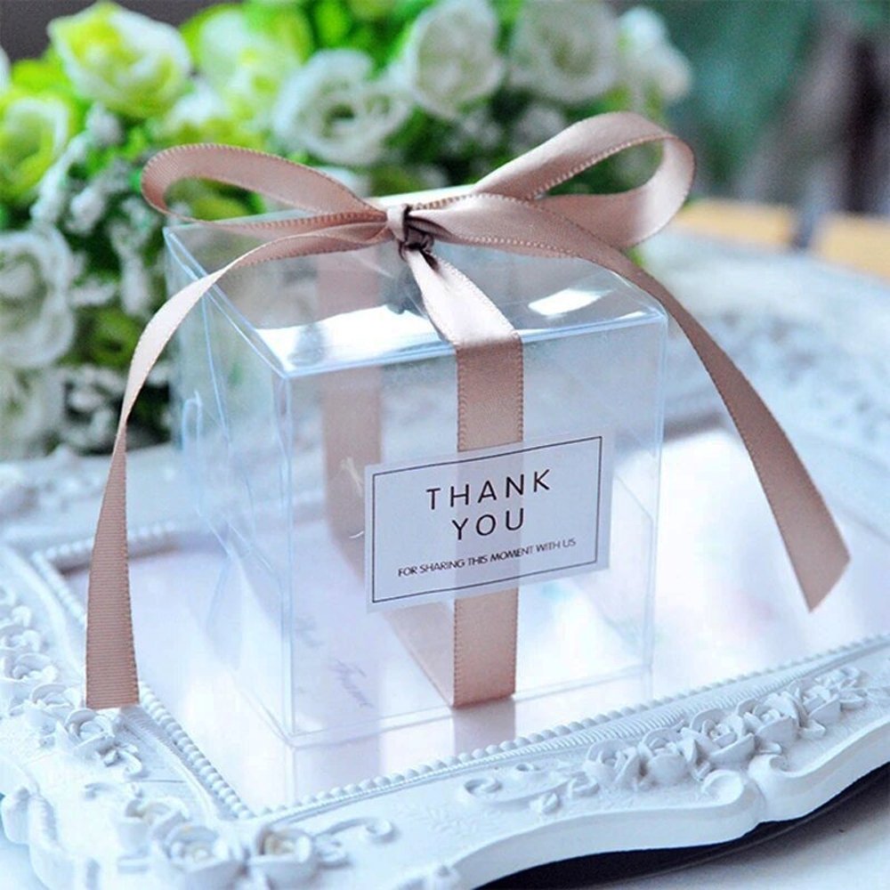 80x80mm Clear PVC Cube Box - TEM IMPORTS™