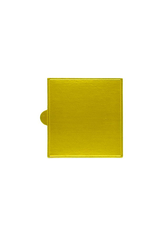 84x89mm Mini Cake Board Square Gold - Pack of 100 - TEM IMPORTS™