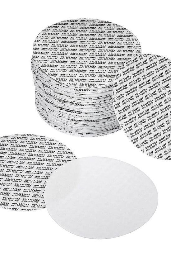 89mm Diameter Pressure Sensitive Cap Liners - Pk100 - TEM IMPORTS™