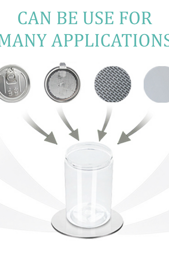 600mL/89mm Neck Straight Sided Plastic Jar With Lid - TEM IMPORTS™