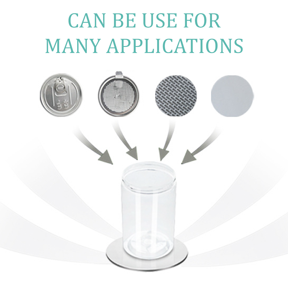 600mL/89mm Neck Straight Sided Plastic Jar With Lid - TEM IMPORTS™
