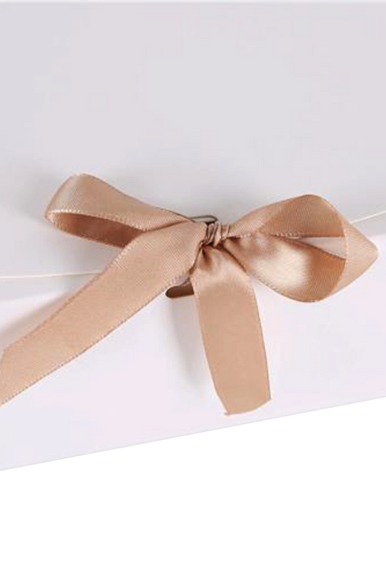 Medium Sleek Paper Box With Ribbon