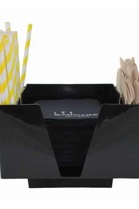 Bar Caddy 3 Compartments - Black - TEM IMPORTS™